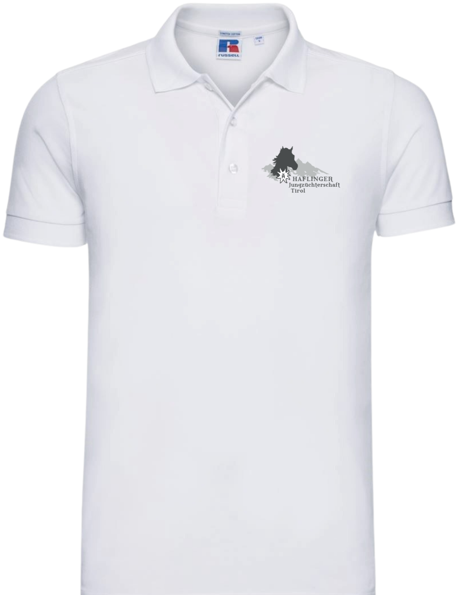 Mens Fitted Stretch Polo WEISS